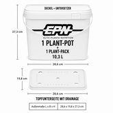EPN 1 PLANT POT (10L Erde)