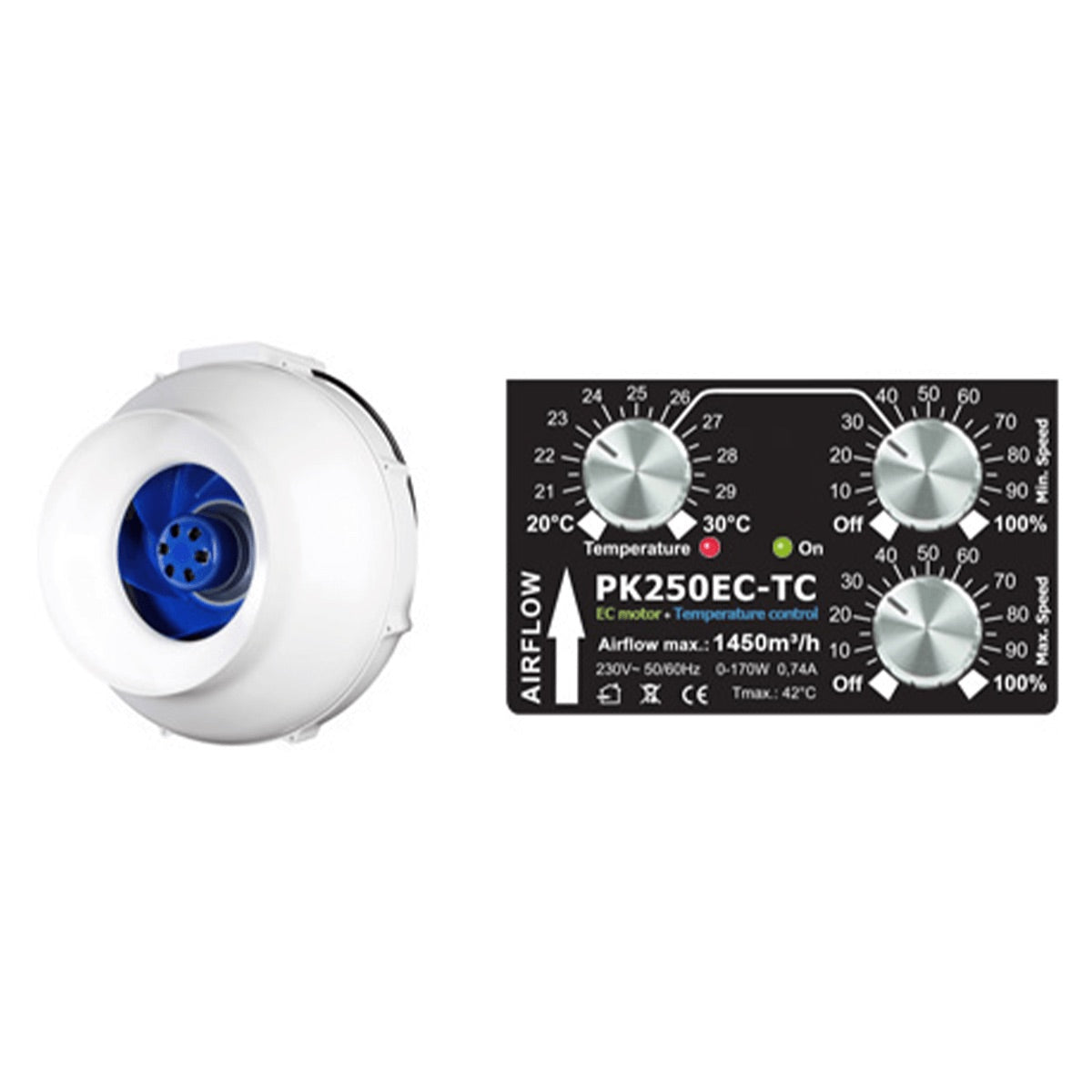 PK EC centrifugal fan TC | 250/1450