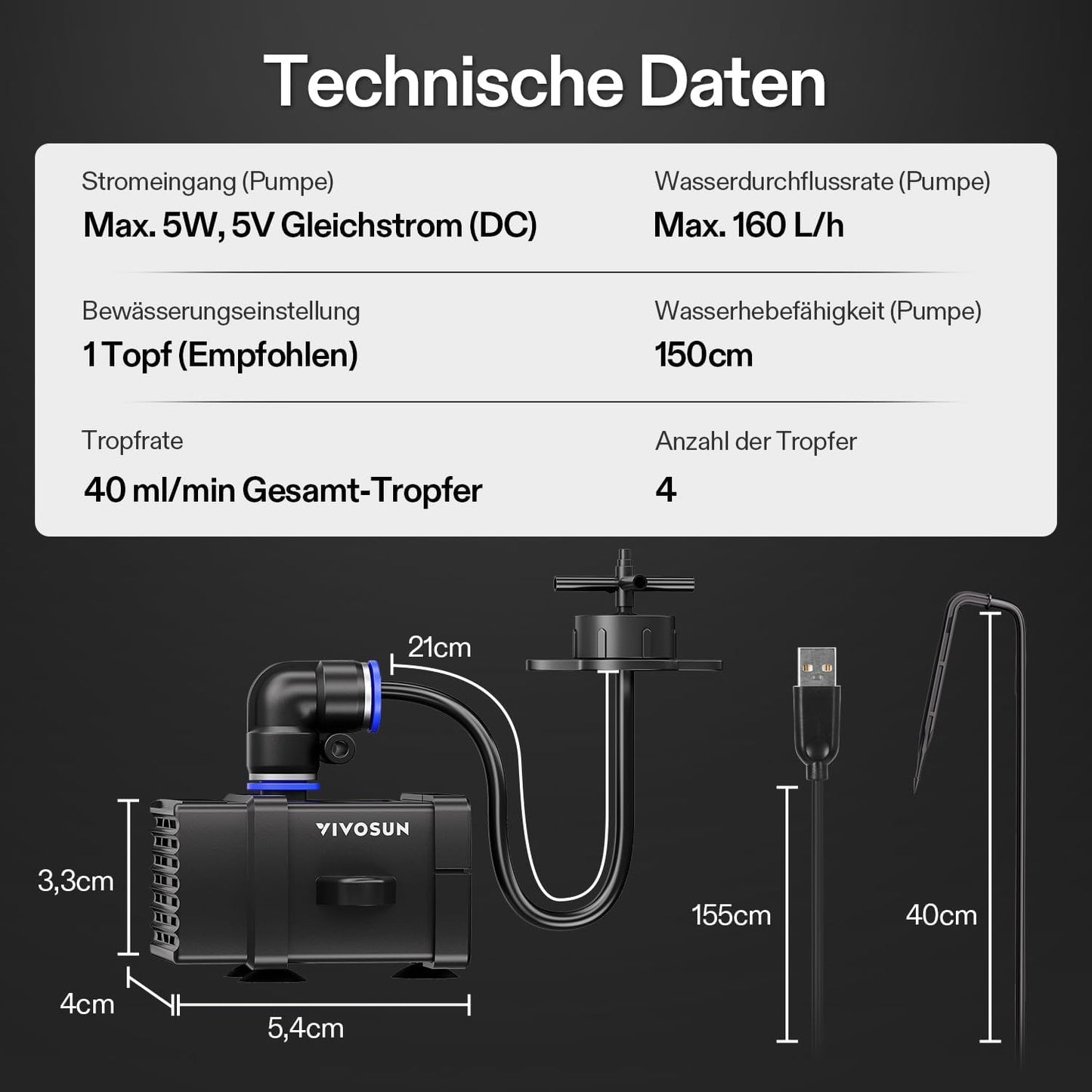 VGrow All-in-One Smart Grow Box, Professionelles System mit Samsung LM301H EVO Grow Lampe, Fortschrittliches Zirkulations- und Ventilationssystem, Bewässerung, Nährstoffzufuhr für Indoor-Hydroponik