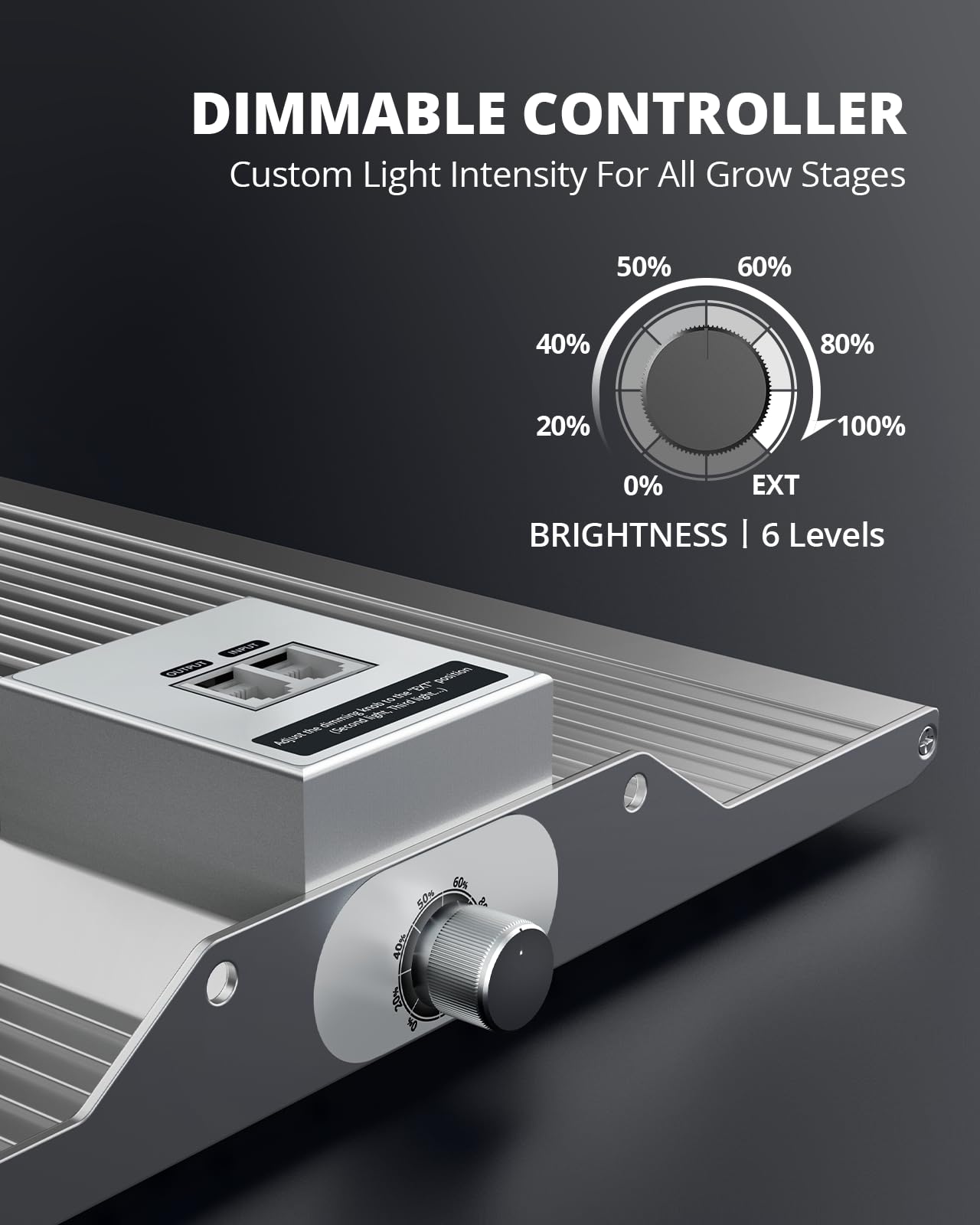 VIPARSPECTRA P600 LED Grow Lampe, 2024 Pflanzenlampe Led Vollspektrum, Pflanzenlampen LED Grow Light, Dimmen 0%-100% für Gewächshaus Zimmerpflanzen Sämling Gemüse Blüte für Growzelt 60x60cm 40x40cm