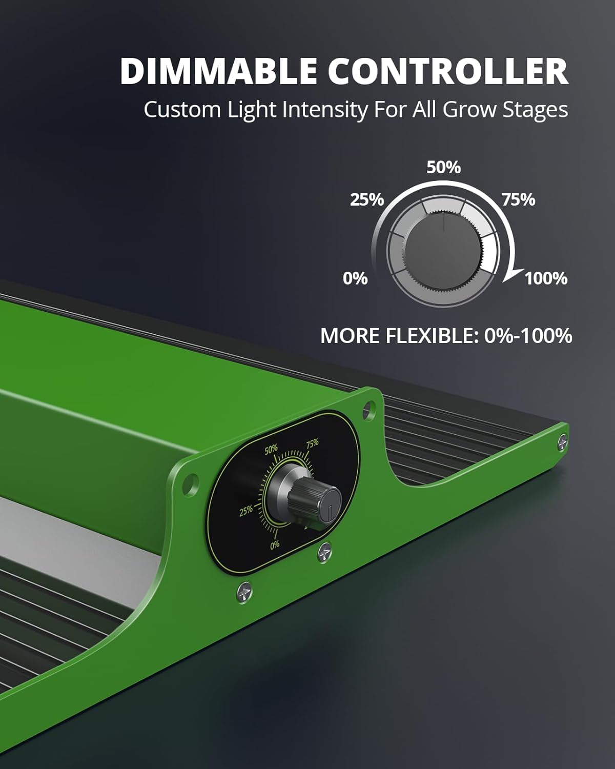 VIPARSPECTRA P600 LED Grow Lampe, 2024 Pflanzenlampe Led Vollspektrum, Pflanzenlampen LED Grow Light, Dimmen 0%-100% für Gewächshaus Zimmerpflanzen Sämling Gemüse Blüte für Growzelt 60x60cm 40x40cm