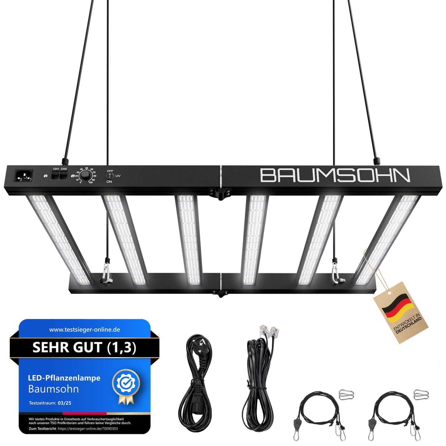 ProLine GL1000W Vollspektrum LED Grow Light Pflanzenlampe mit LED Technologie Pflanzenlicht dimmbar mit 5 Jahre Herstellergarantie