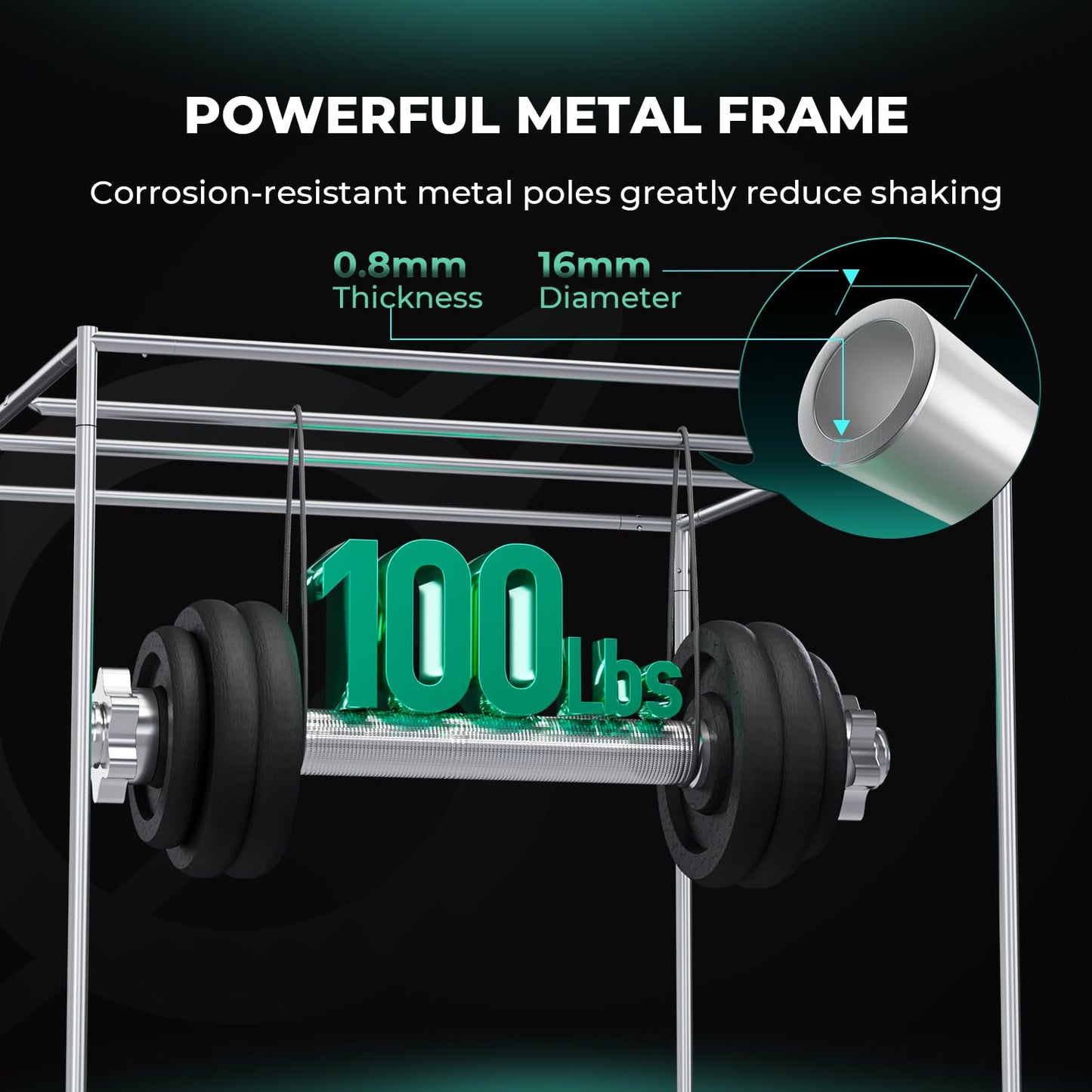 MARS HYDRO Growzelt 120x120x200cm,Indoor Grow Tent Reflektierende Mylar Zuchtzelte Hydrokultur,abnehmbaren Boden Tablett,für Pflanzen wachsen Raum