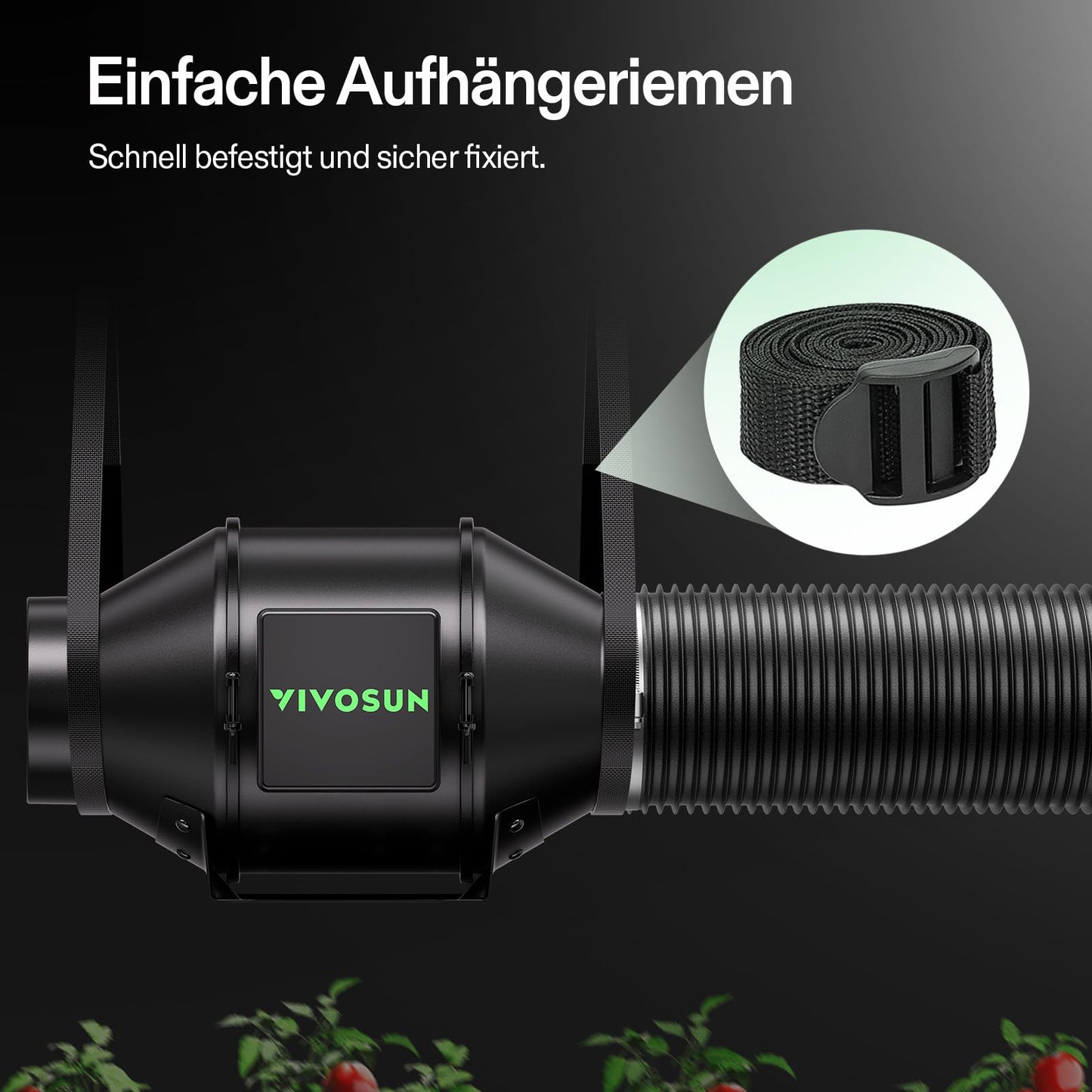 VIVOSUN Smart Rohrventilator 100mm/Abluftset AeroZesh G4 mit GrowHub E42A+, Temperatur- & Feuchtigkeitsregler, WiFi/App-Fernsteuerung, Aktivkohlefilter und Schlauch für Growzelte und Hydrokultur