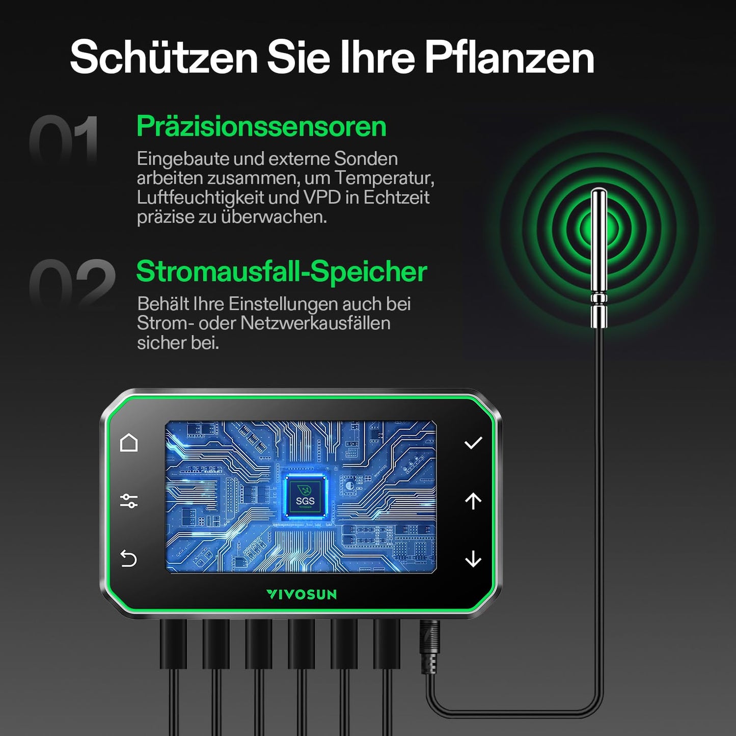 VIVOSUN Smart Rohrventilator 100mm/Abluftset AeroZesh G4 mit GrowHub E42A+, Temperatur- & Feuchtigkeitsregler, WiFi/App-Fernsteuerung, Aktivkohlefilter und Schlauch für Growzelte und Hydrokultur