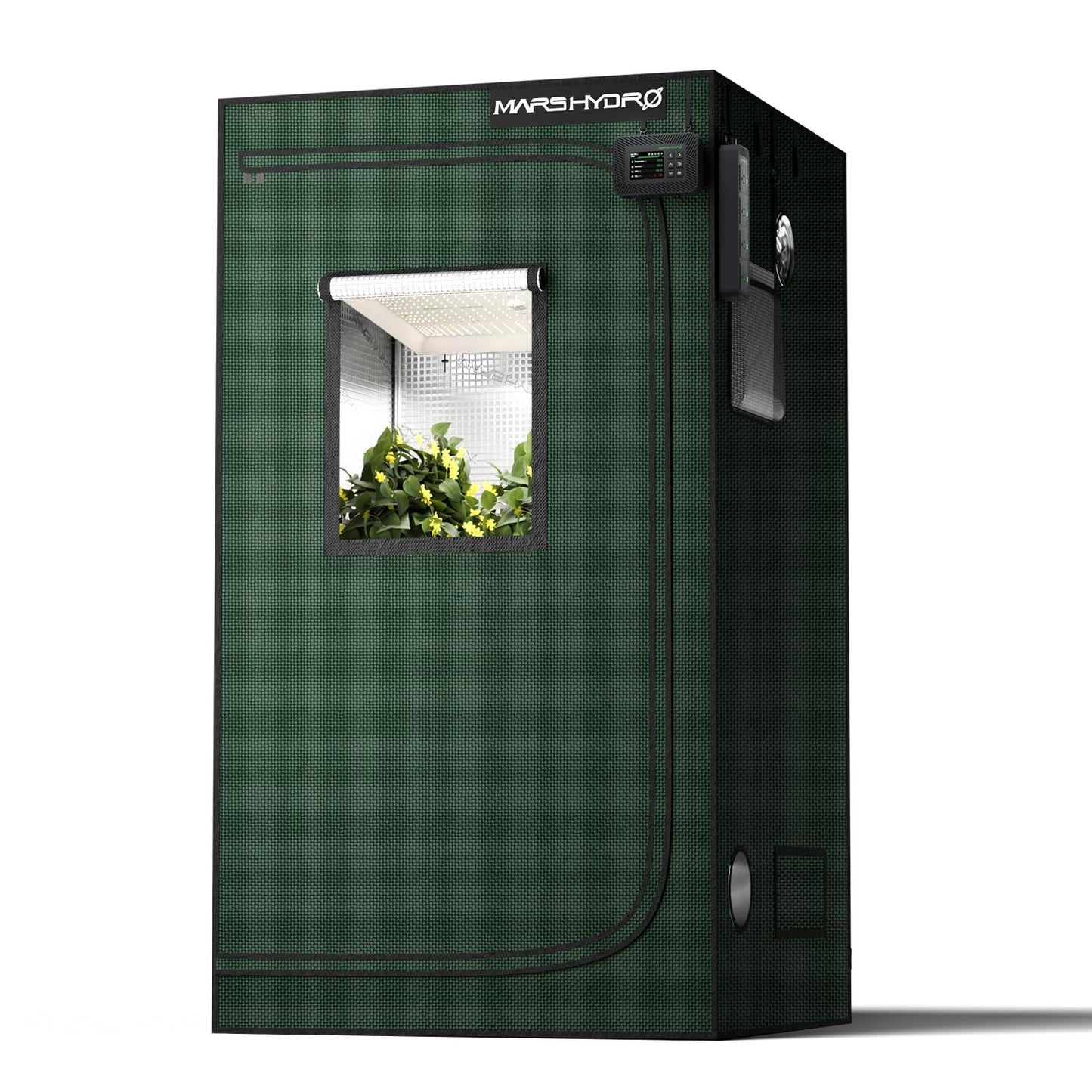 MARS HYDRO Growzelt 120x120x200cm,Indoor Grow Tent Reflektierende Mylar Zuchtzelte Hydrokultur,abnehmbaren Boden Tablett,für Pflanzen wachsen Raum