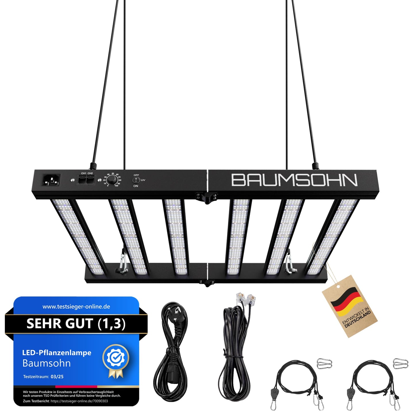 ProLine GL1000W Vollspektrum LED Grow Light Pflanzenlampe mit LED Technologie Pflanzenlicht dimmbar mit 5 Jahre Herstellergarantie