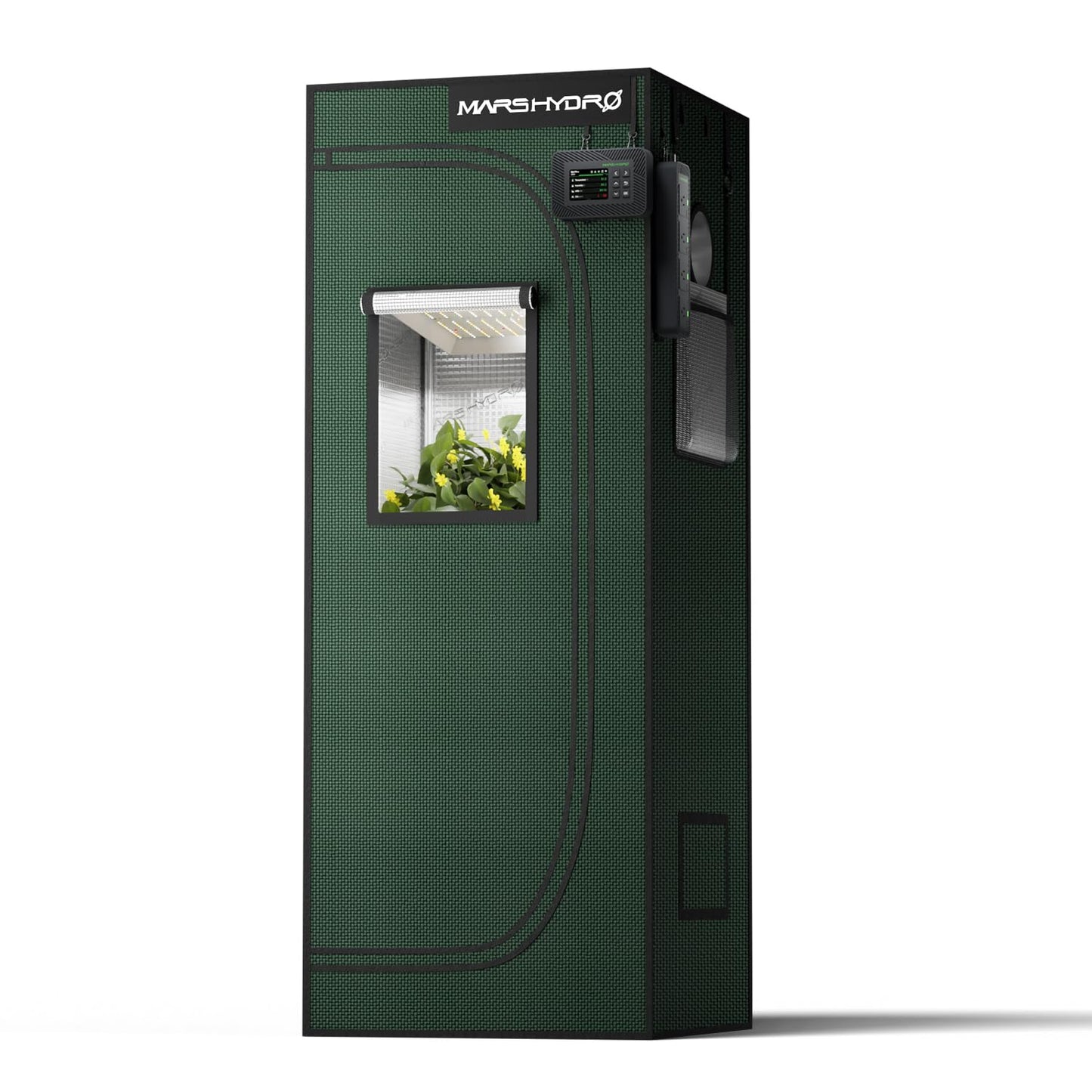 MARS HYDRO Growzelt 120x120x200cm,Indoor Grow Tent Reflektierende Mylar Zuchtzelte Hydrokultur,abnehmbaren Boden Tablett,für Pflanzen wachsen Raum