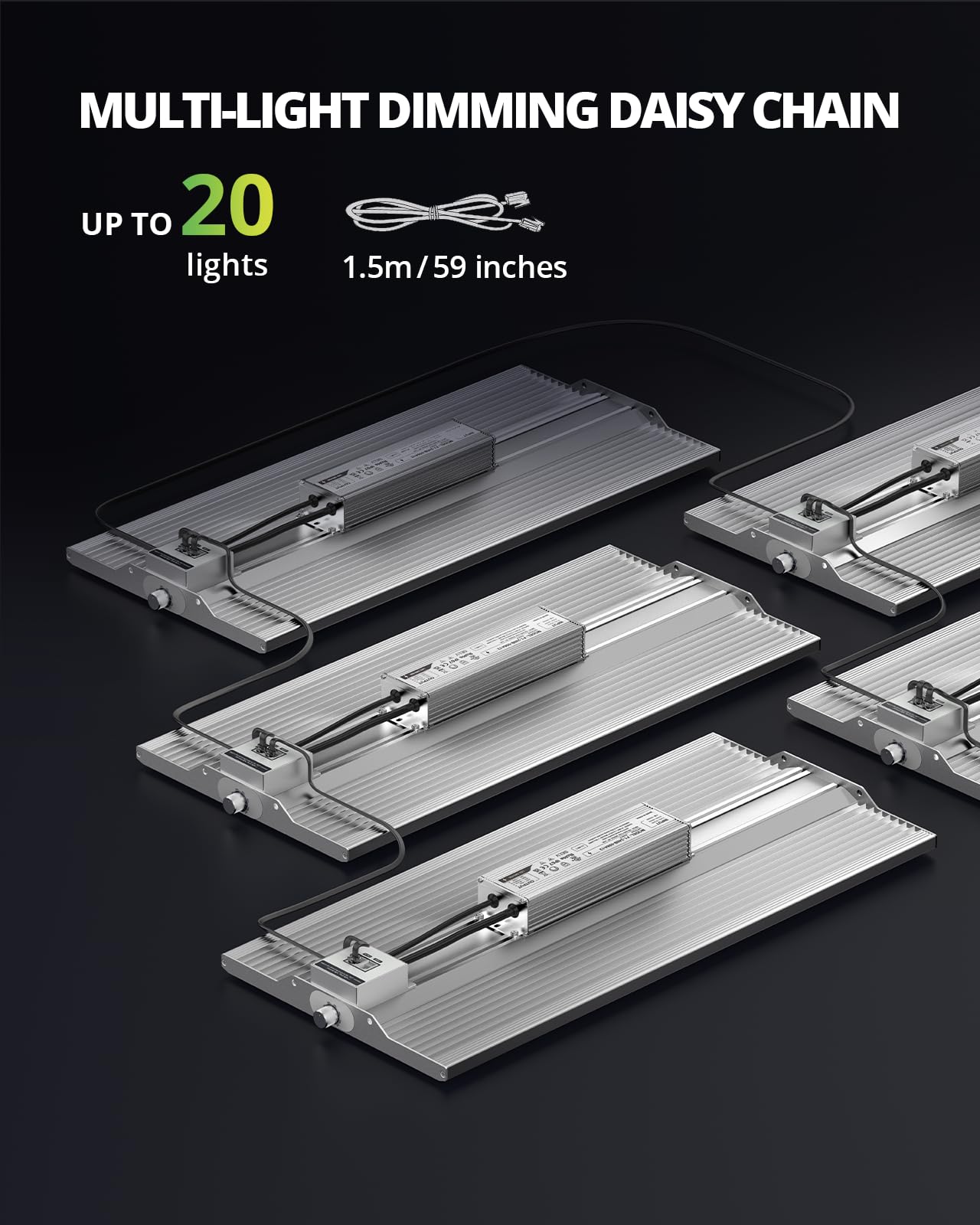 VIPARSPECTRA P600 LED Grow Lampe, 2024 Pflanzenlampe Led Vollspektrum, Pflanzenlampen LED Grow Light, Dimmen 0%-100% für Gewächshaus Zimmerpflanzen Sämling Gemüse Blüte für Growzelt 60x60cm 40x40cm