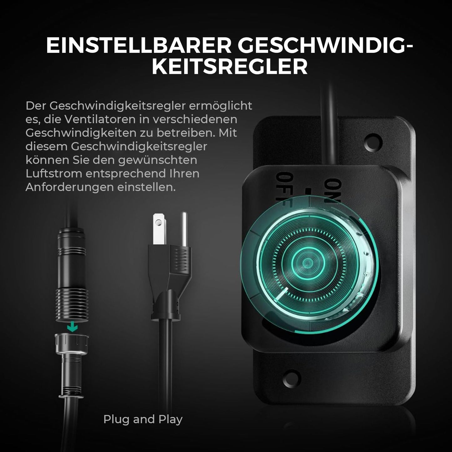 Mars Hydro Growzelt Komplettset,Upgraded TS600 Dimmbare Grow Lampe,60X60X140cm 1680D Hoch Reflektierend Mylar Grow Box Komplettset,mit 4" 205 CFM Ruhiges und Effizientes Belüftungssatz,10-Gang-Lüfter