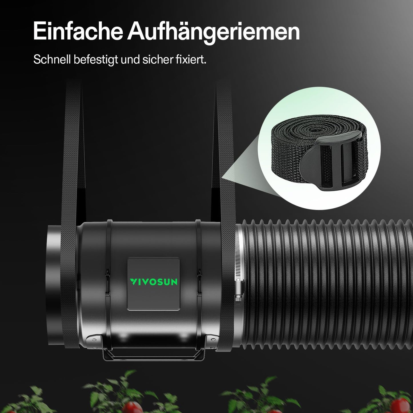 VIVOSUN Smart Rohrventilator 100mm/Abluftset AeroZesh G4 mit GrowHub E42A+, Temperatur- & Feuchtigkeitsregler, WiFi/App-Fernsteuerung, Aktivkohlefilter und Schlauch für Growzelte und Hydrokultur