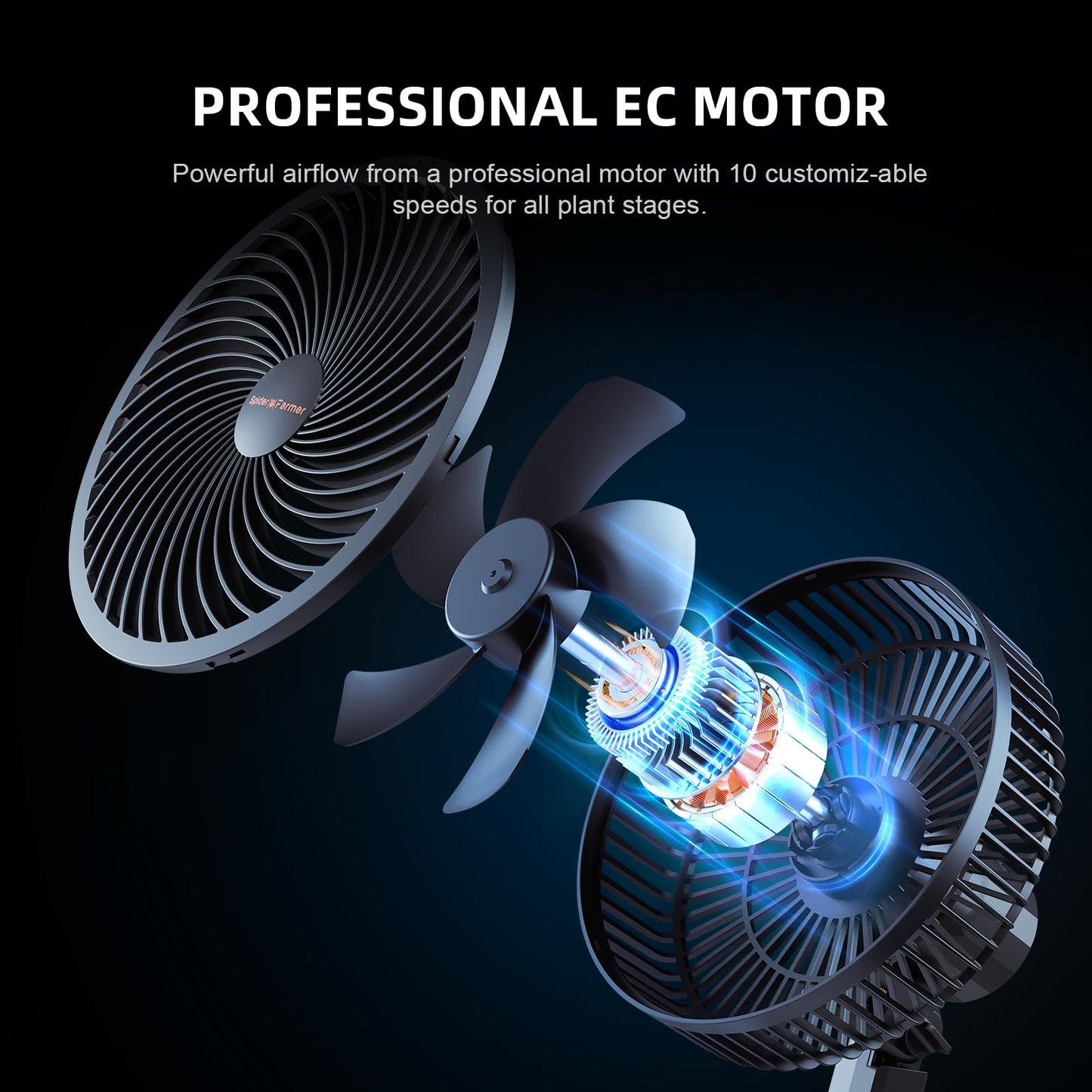 Spider Farmer Growzelt Komplettset SF1000 Grow Light Dimmbarer LED Grow Lampe Vollspektrum Samsung LM301H EVO Diodes GrowZelt Kit Komplettes 70x70x160cm Hydroponics Growing Tent Set Belüftungssystem