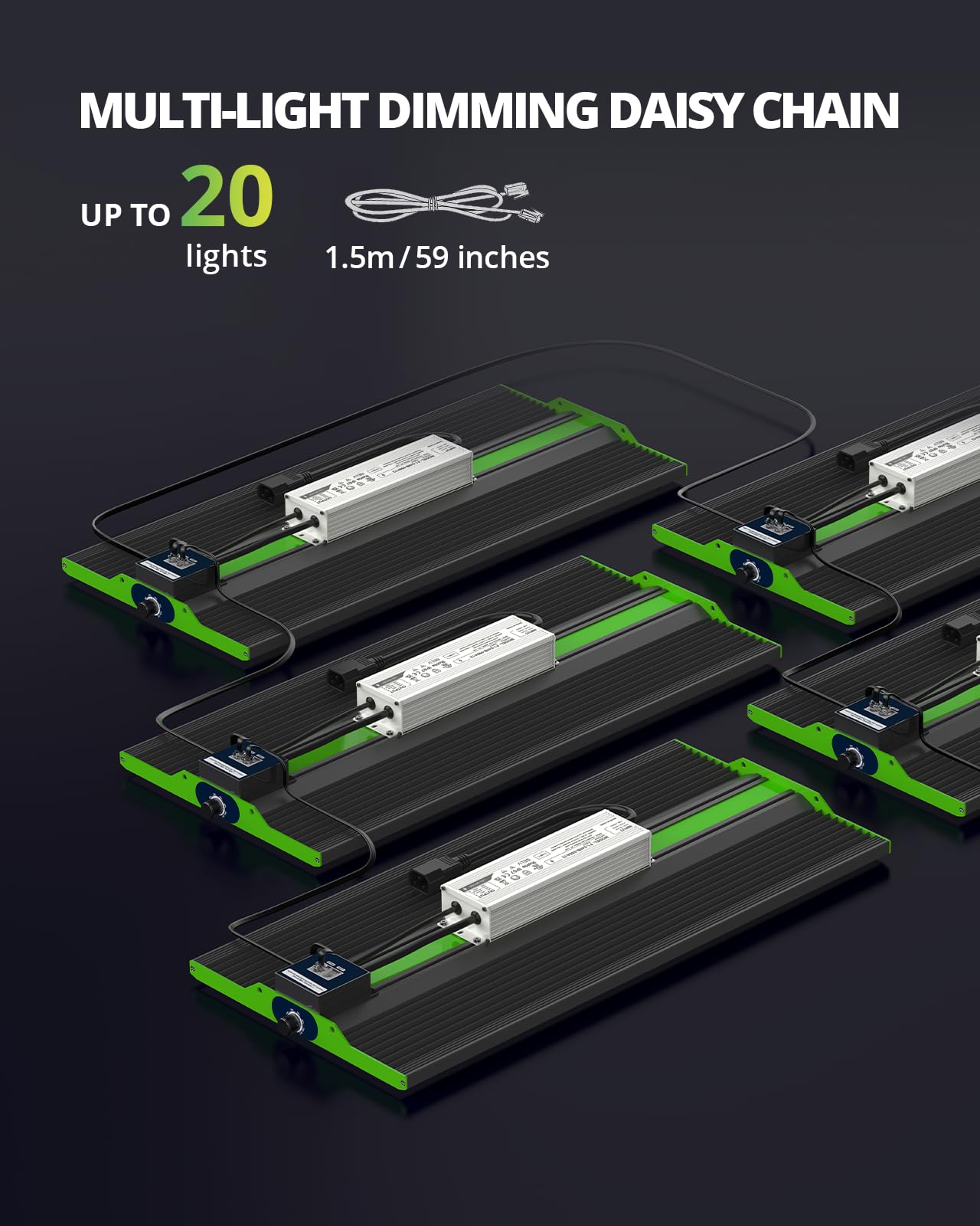 VIPARSPECTRA P600 LED Grow Lampe, 2024 Pflanzenlampe Led Vollspektrum, Pflanzenlampen LED Grow Light, Dimmen 0%-100% für Gewächshaus Zimmerpflanzen Sämling Gemüse Blüte für Growzelt 60x60cm 40x40cm