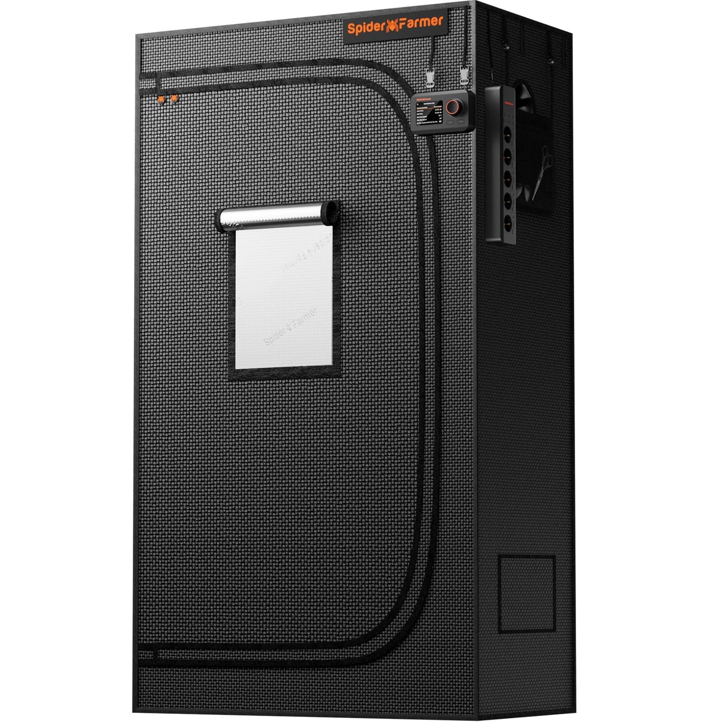 Spider Farmer Growzelt 60x60x180cm, Indoor Grow Tent Kultivation Zelt, hergestellt aus hochreflektierendem Mylar mit Beobachtungsfenster und abnehmbarem Boden Tablett, für SF1000/SF1000D