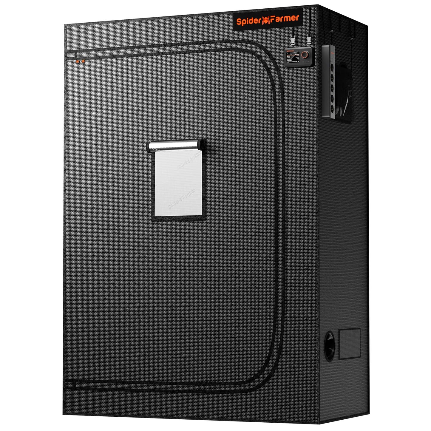 Spider Farmer Growzelt 60x60x180cm, Indoor Grow Tent Kultivation Zelt, hergestellt aus hochreflektierendem Mylar mit Beobachtungsfenster und abnehmbarem Boden Tablett, für SF1000/SF1000D