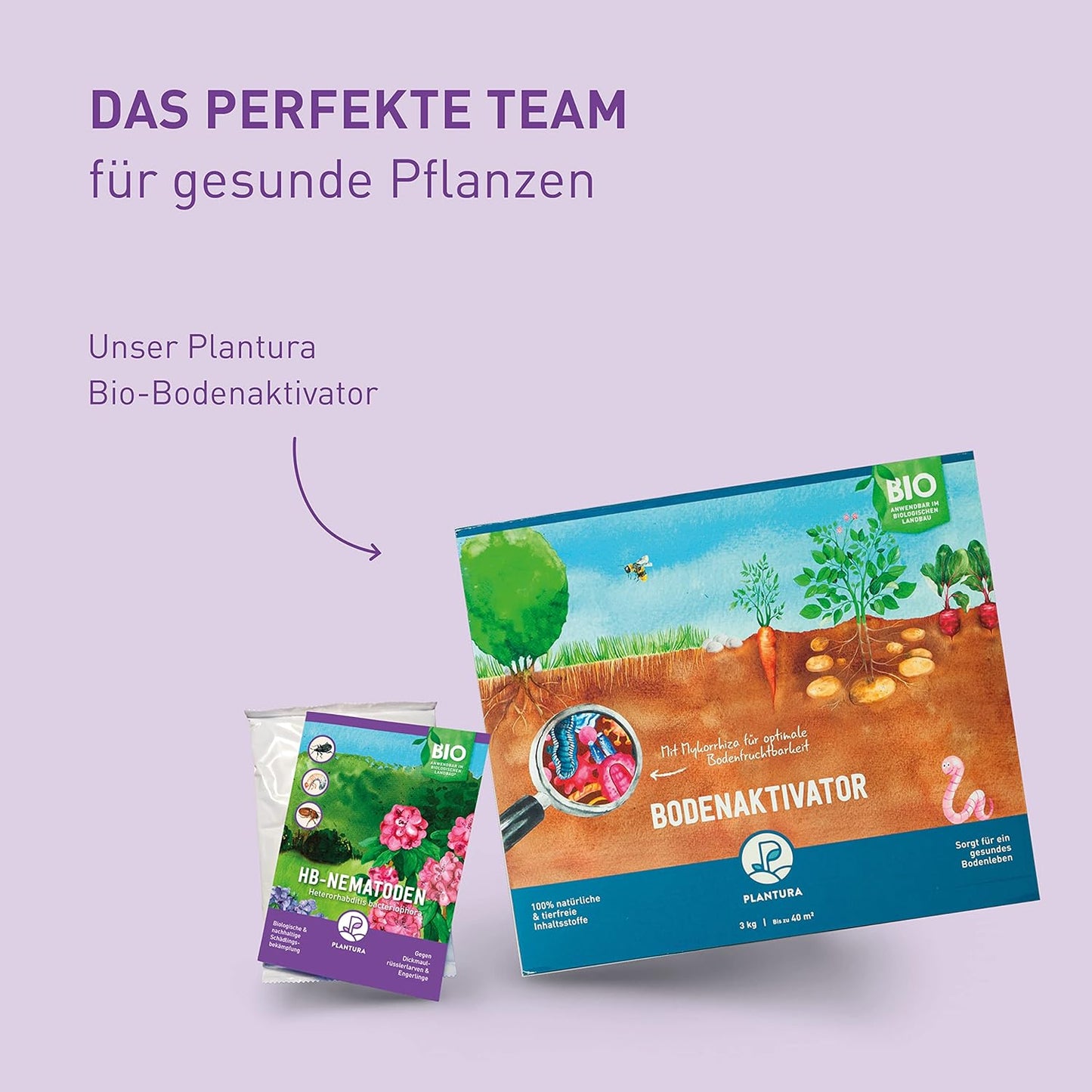 Plantura SF-Nematoden gegen Trauermücken, zum Gießen, hochwirksam & biologisch, Nützlinge aus Deutschland, 5 Mio für 5 m²/ ca. 50 Pflanzen