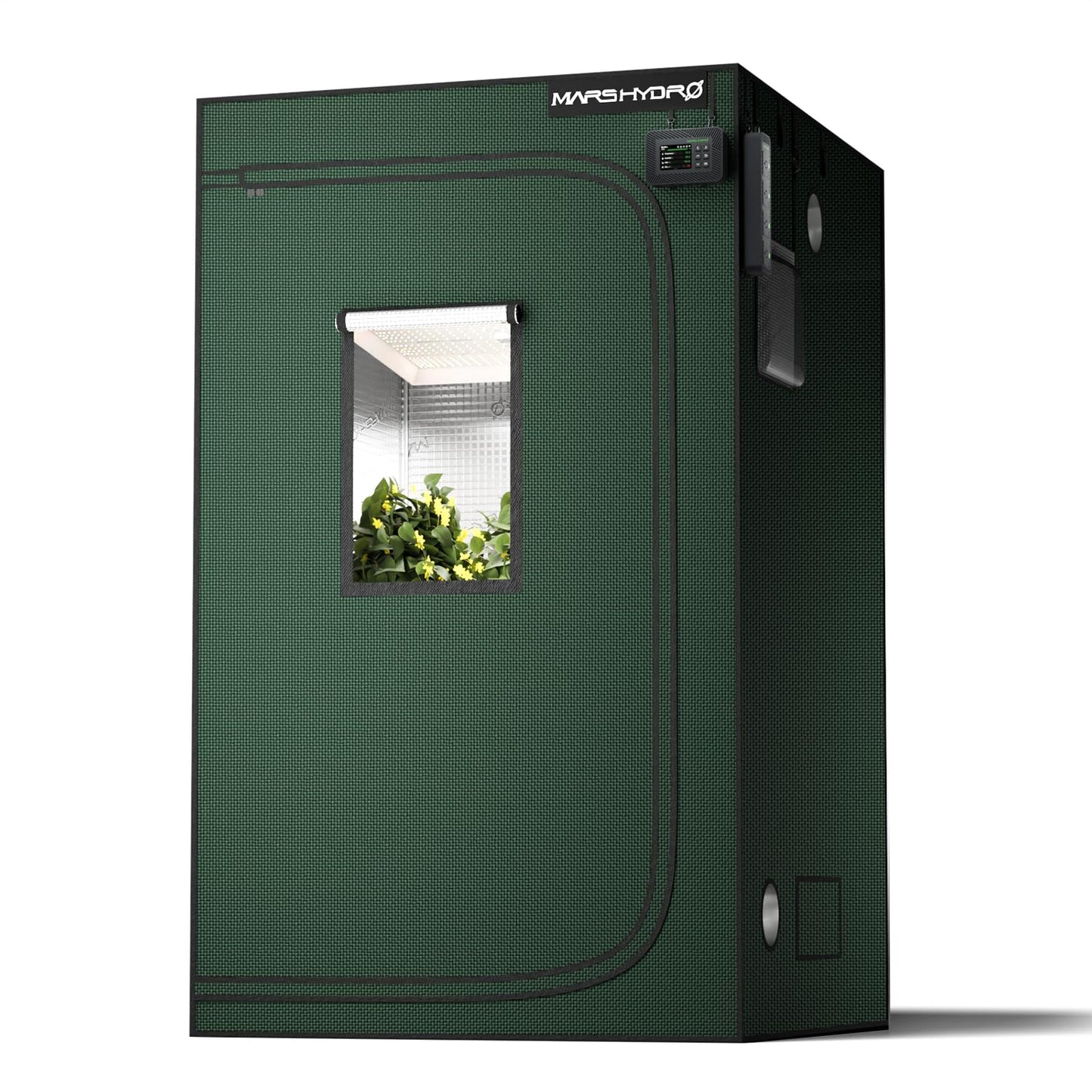 MARS HYDRO Growzelt 120x120x200cm,Indoor Grow Tent Reflektierende Mylar Zuchtzelte Hydrokultur,abnehmbaren Boden Tablett,für Pflanzen wachsen Raum
