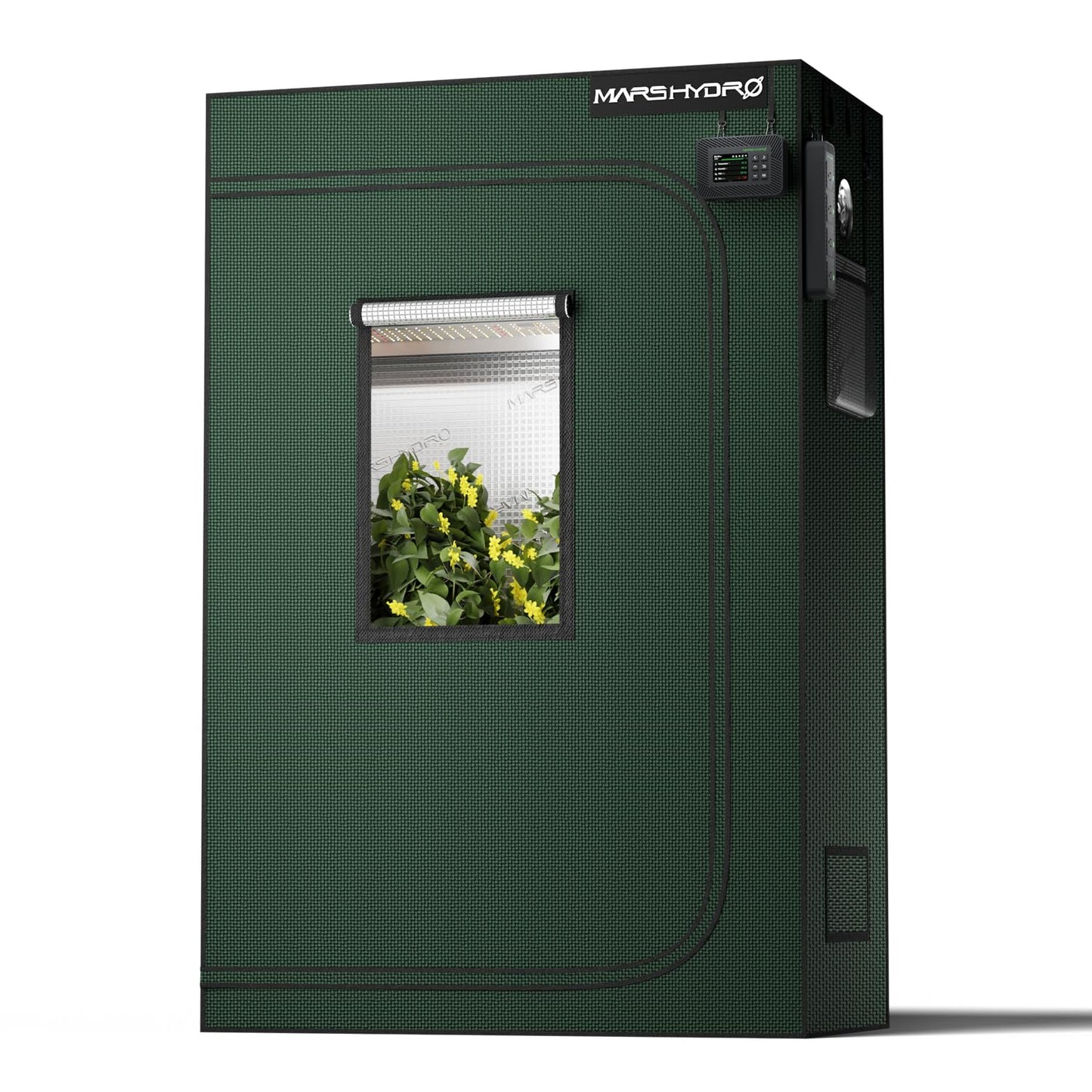 MARS HYDRO Growzelt 120x120x200cm,Indoor Grow Tent Reflektierende Mylar Zuchtzelte Hydrokultur,abnehmbaren Boden Tablett,für Pflanzen wachsen Raum