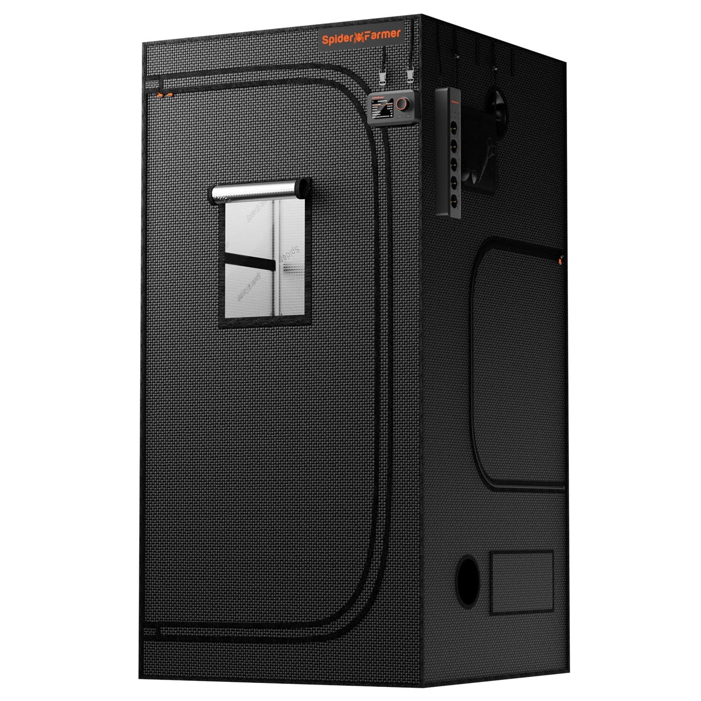 Spider Farmer Growzelt 60x60x180cm, Indoor Grow Tent Kultivation Zelt, hergestellt aus hochreflektierendem Mylar mit Beobachtungsfenster und abnehmbarem Boden Tablett, für SF1000/SF1000D